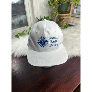 Vintage trucker hat baseball cap tootsie Roll Drive white SnapBack mesh